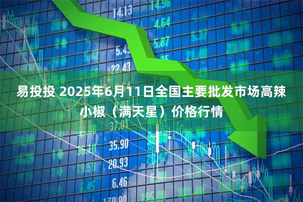 易投投 2025年6月11日全国主要批发市场高辣小椒（满天星）价格行情
